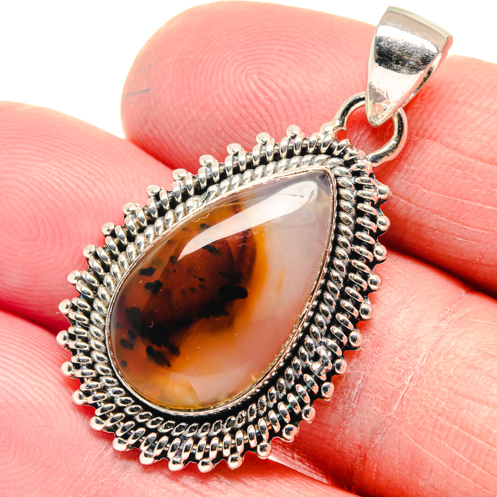 Montana Agate Pendants handcrafted by Ana Silver Co - PD18586