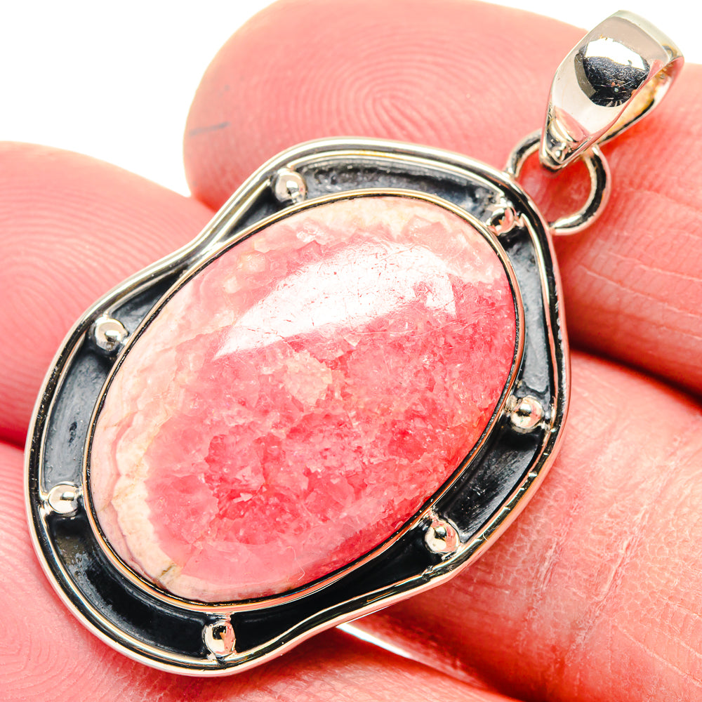 Rhodochrosite Pendants handcrafted by Ana Silver Co - PD18587