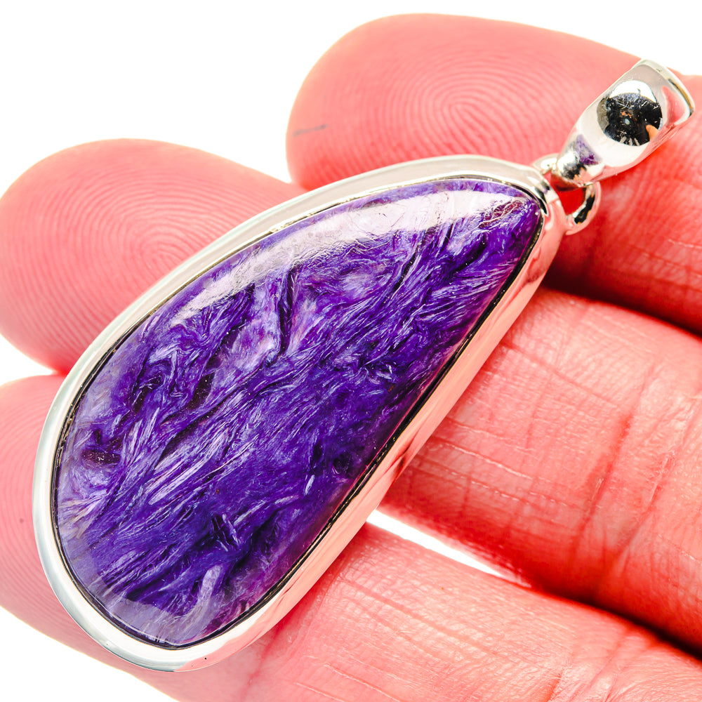 Charoite Pendants handcrafted by Ana Silver Co - PD18593