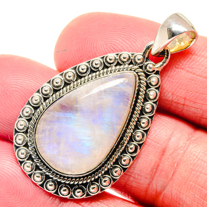 Rainbow Moonstone Pendants handcrafted by Ana Silver Co - PD18594