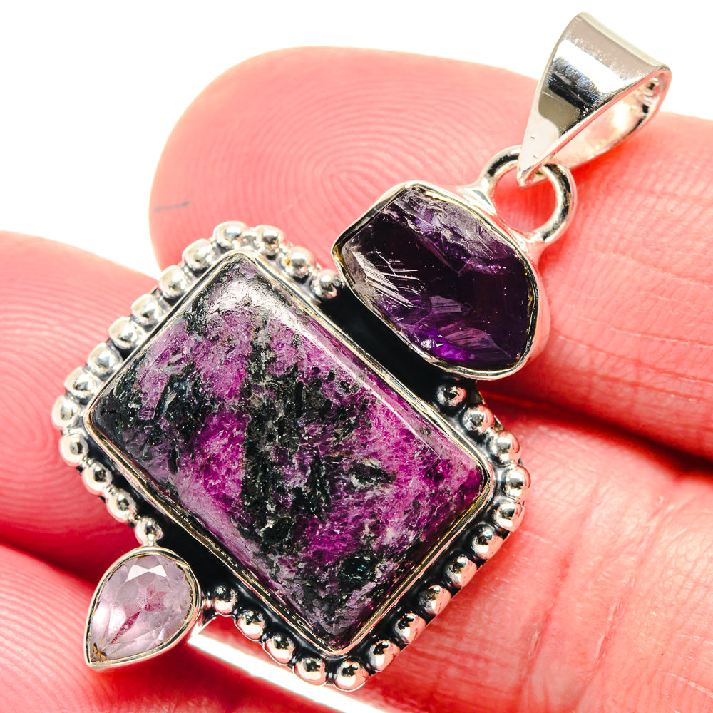 Russian Eudialyte Pendants handcrafted by Ana Silver Co - PD18596