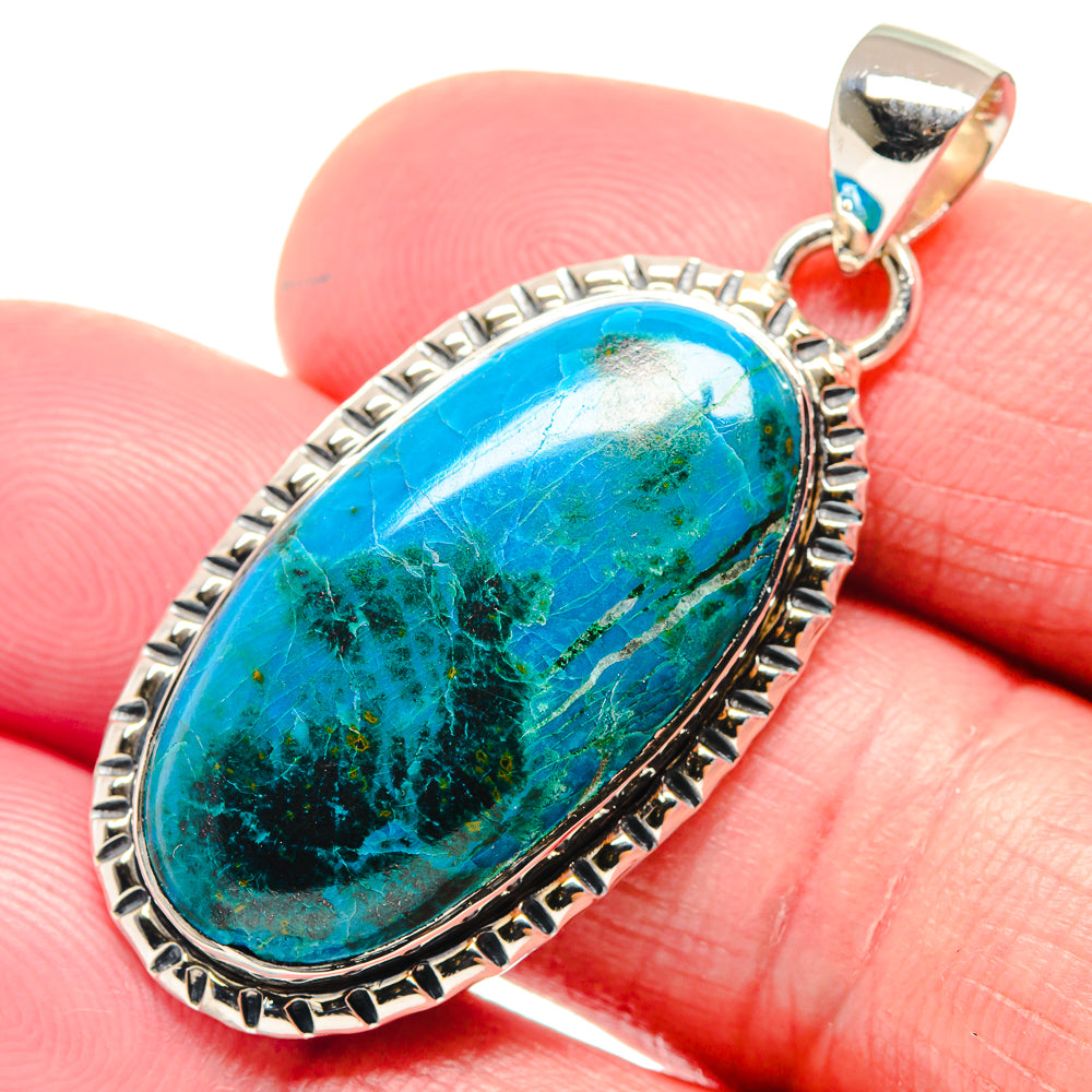 Chrysocolla Pendants handcrafted by Ana Silver Co - PD18598