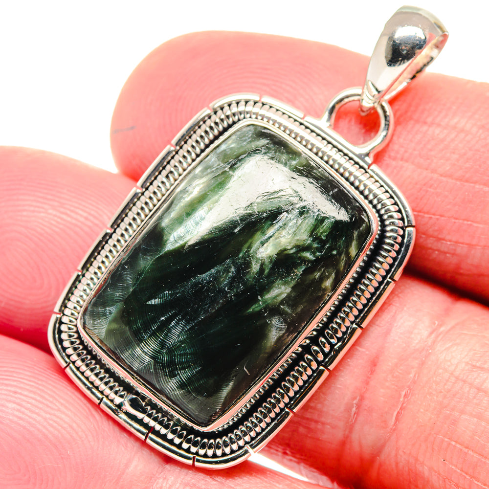 Seraphinite Pendants handcrafted by Ana Silver Co - PD18601
