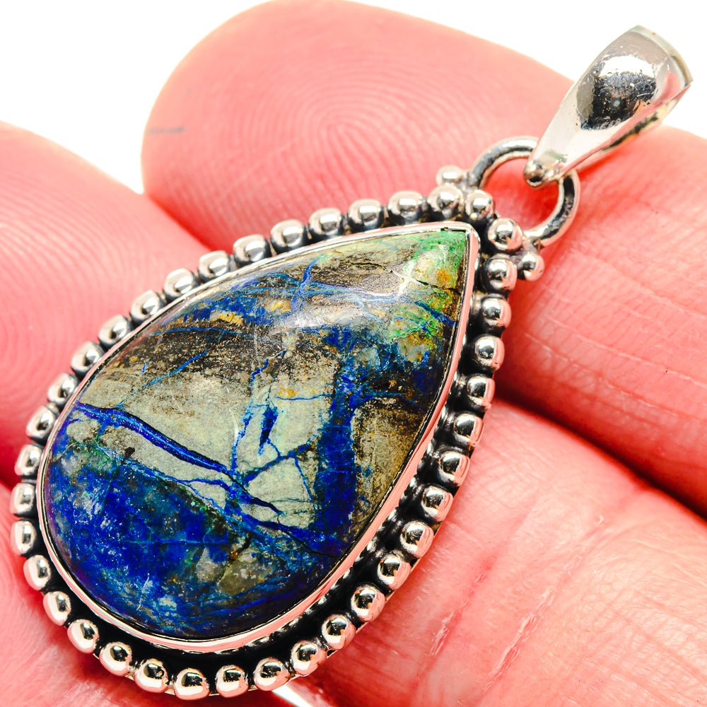 Azurite Pendants handcrafted by Ana Silver Co - PD18619