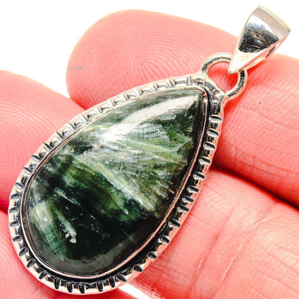 Seraphinite Pendants handcrafted by Ana Silver Co - PD18623