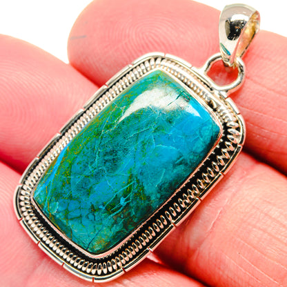 Chrysocolla Pendants handcrafted by Ana Silver Co - PD18629