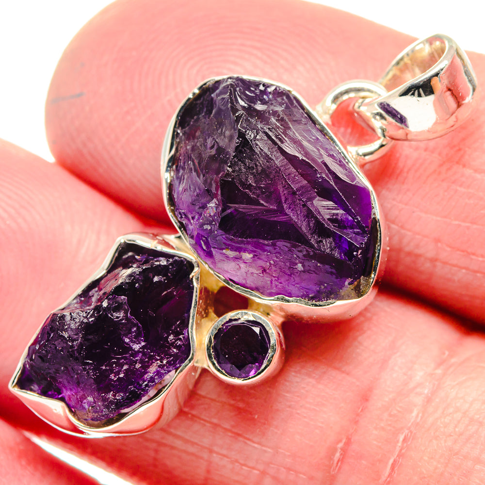 Amethyst Pendants handcrafted by Ana Silver Co - PD18638