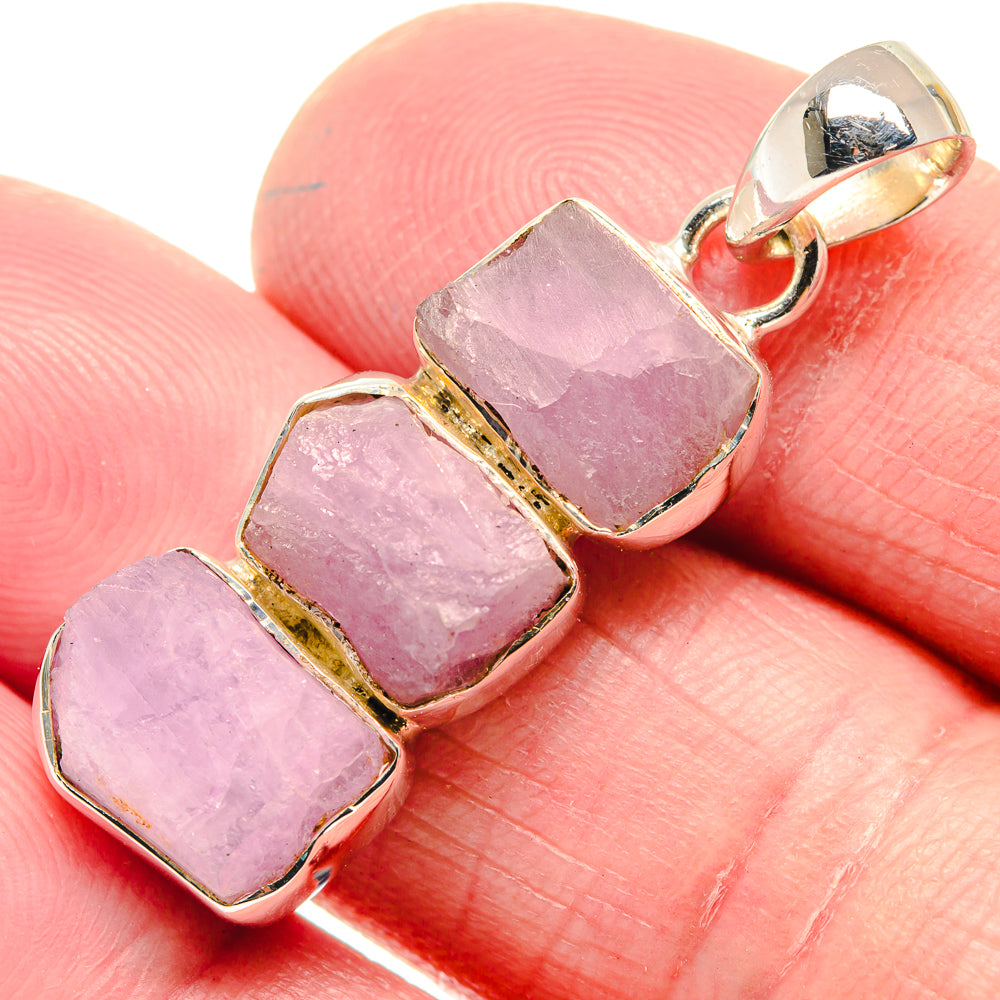 Rose Quartz Pendants handcrafted by Ana Silver Co - PD18639