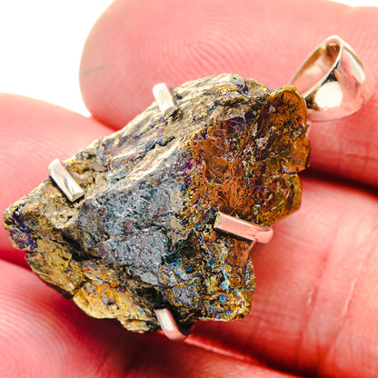 Spectro Pyrite Druzy Pendants handcrafted by Ana Silver Co - PD18649