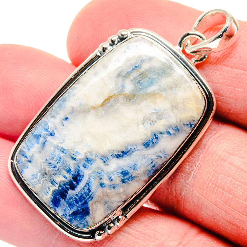 Blue Scheelite Pendants handcrafted by Ana Silver Co - PD18663