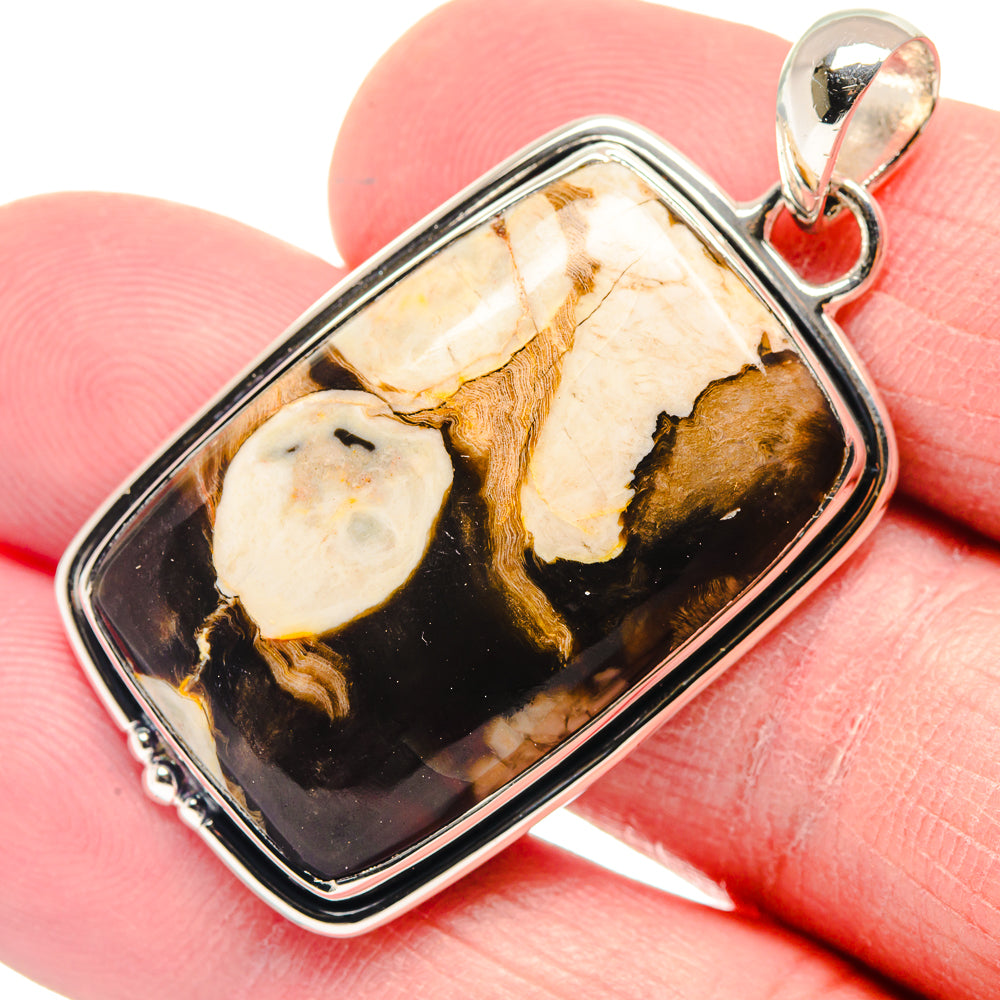Peanut Wood Jasper Pendants handcrafted by Ana Silver Co - PD18666