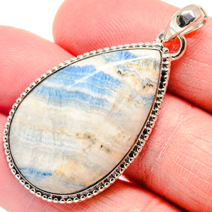 Blue Scheelite Pendants handcrafted by Ana Silver Co - PD18672