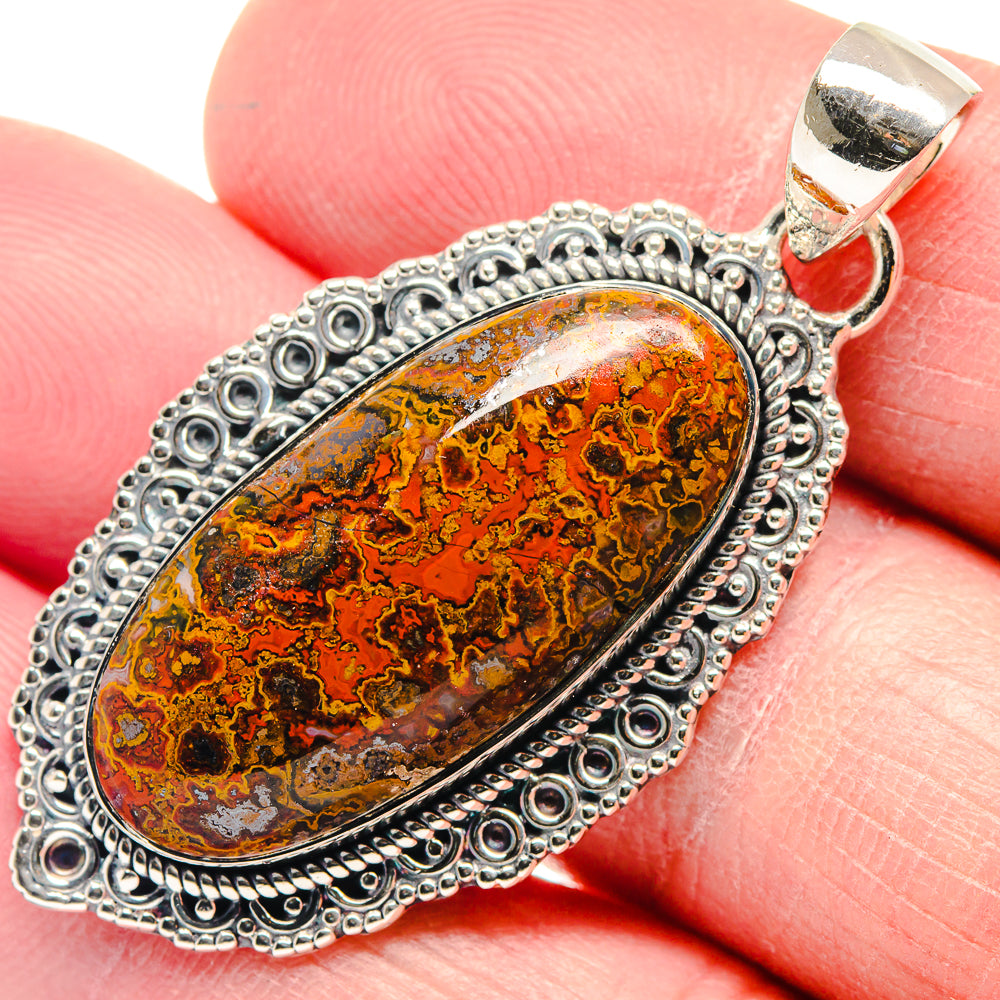 Morocco Agate Pendants handcrafted by Ana Silver Co - PD18676