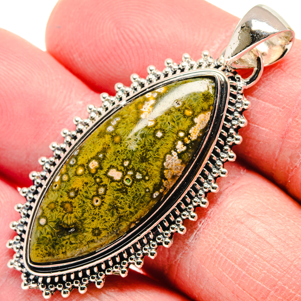 Ocean Jasper Pendants handcrafted by Ana Silver Co - PD18678