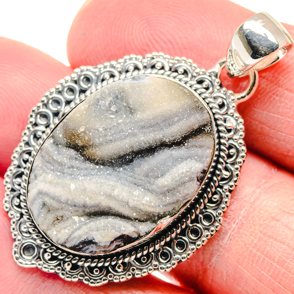 Desert Druzy Pendants handcrafted by Ana Silver Co - PD18681
