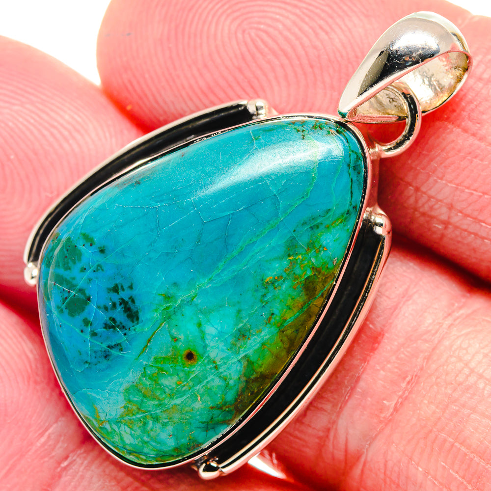 Chrysocolla Pendants handcrafted by Ana Silver Co - PD18683