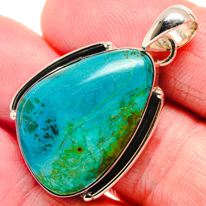 Chrysocolla Pendants handcrafted by Ana Silver Co - PD18683
