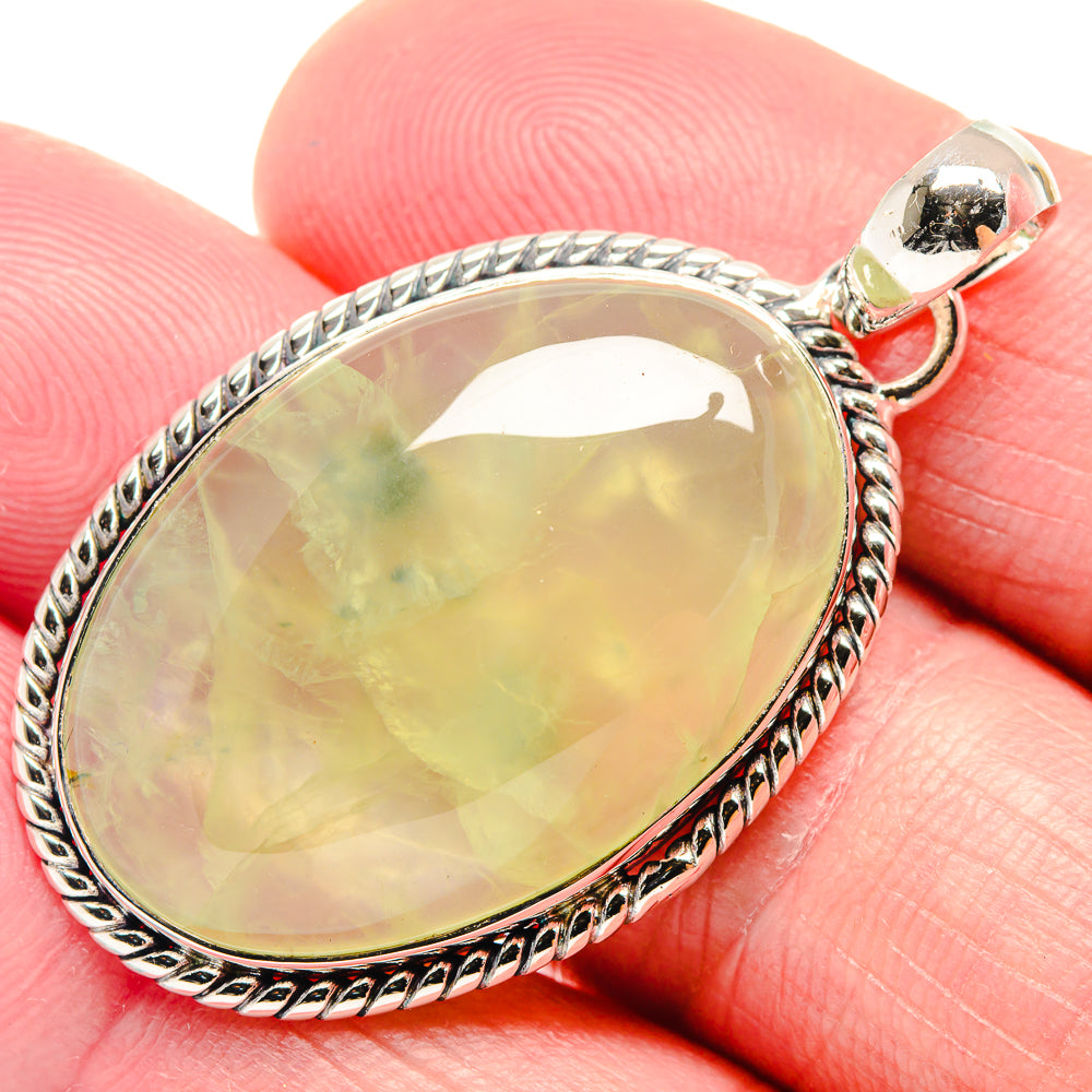 Prehnite Pendants handcrafted by Ana Silver Co - PD18686