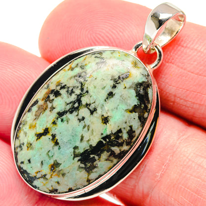 Tibetan Turquoise Pendants handcrafted by Ana Silver Co - PD18688