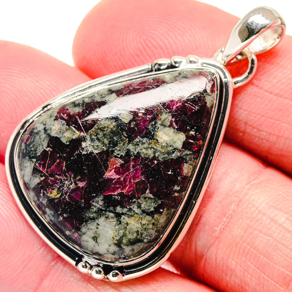 Russian Eudialyte Pendants handcrafted by Ana Silver Co - PD18689
