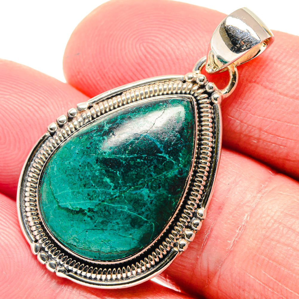 Chrysocolla Pendants handcrafted by Ana Silver Co - PD18691