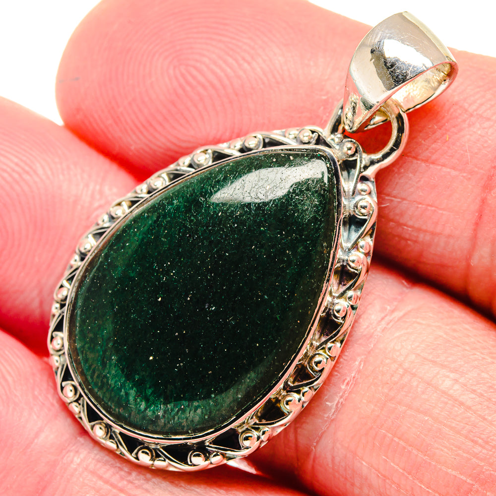 Green Aventurine Pendants handcrafted by Ana Silver Co - PD18692