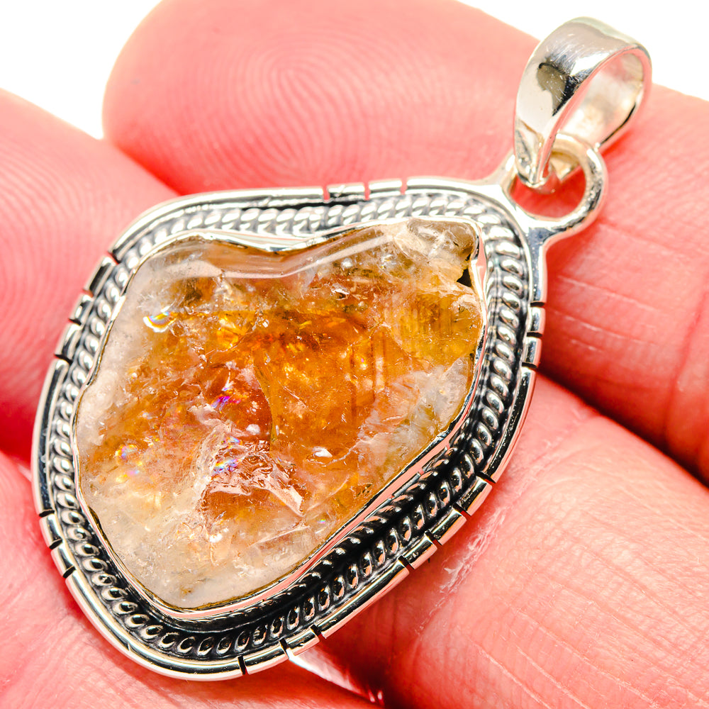 Citrine Pendants handcrafted by Ana Silver Co - PD18700