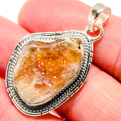 Citrine Pendants handcrafted by Ana Silver Co - PD18700