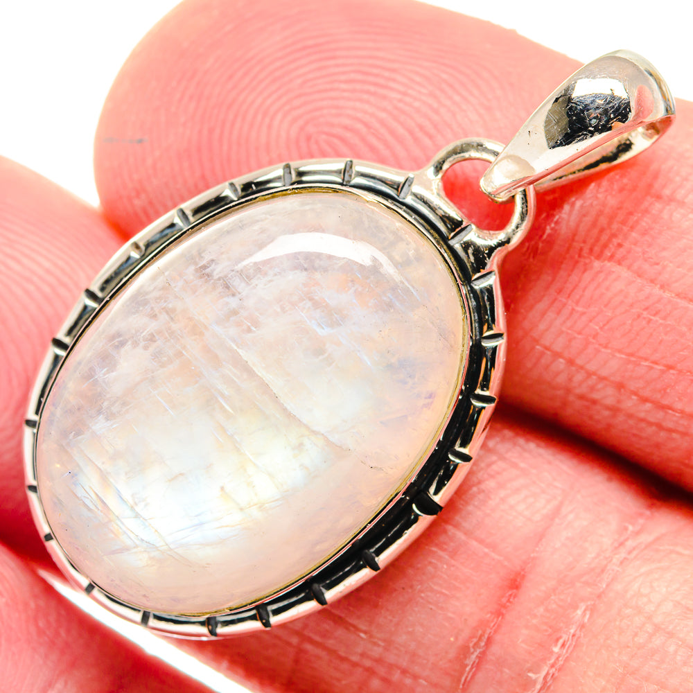 Rainbow Moonstone Pendants handcrafted by Ana Silver Co - PD18705