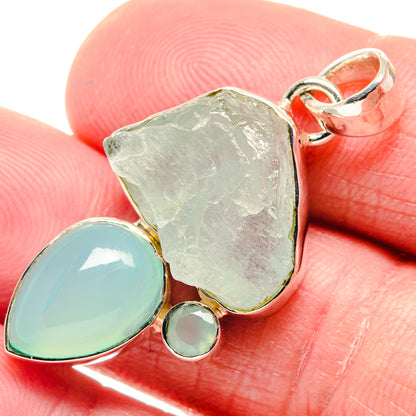 Aquamarine Pendants handcrafted by Ana Silver Co - PD18709