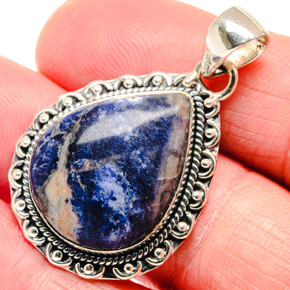 Sodalite Pendants handcrafted by Ana Silver Co - PD18711