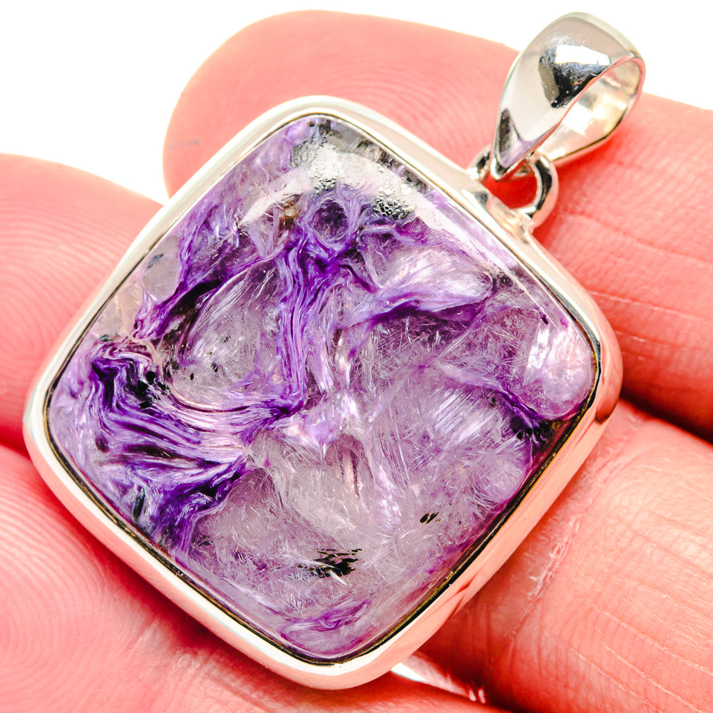 Charoite Pendants handcrafted by Ana Silver Co - PD18712