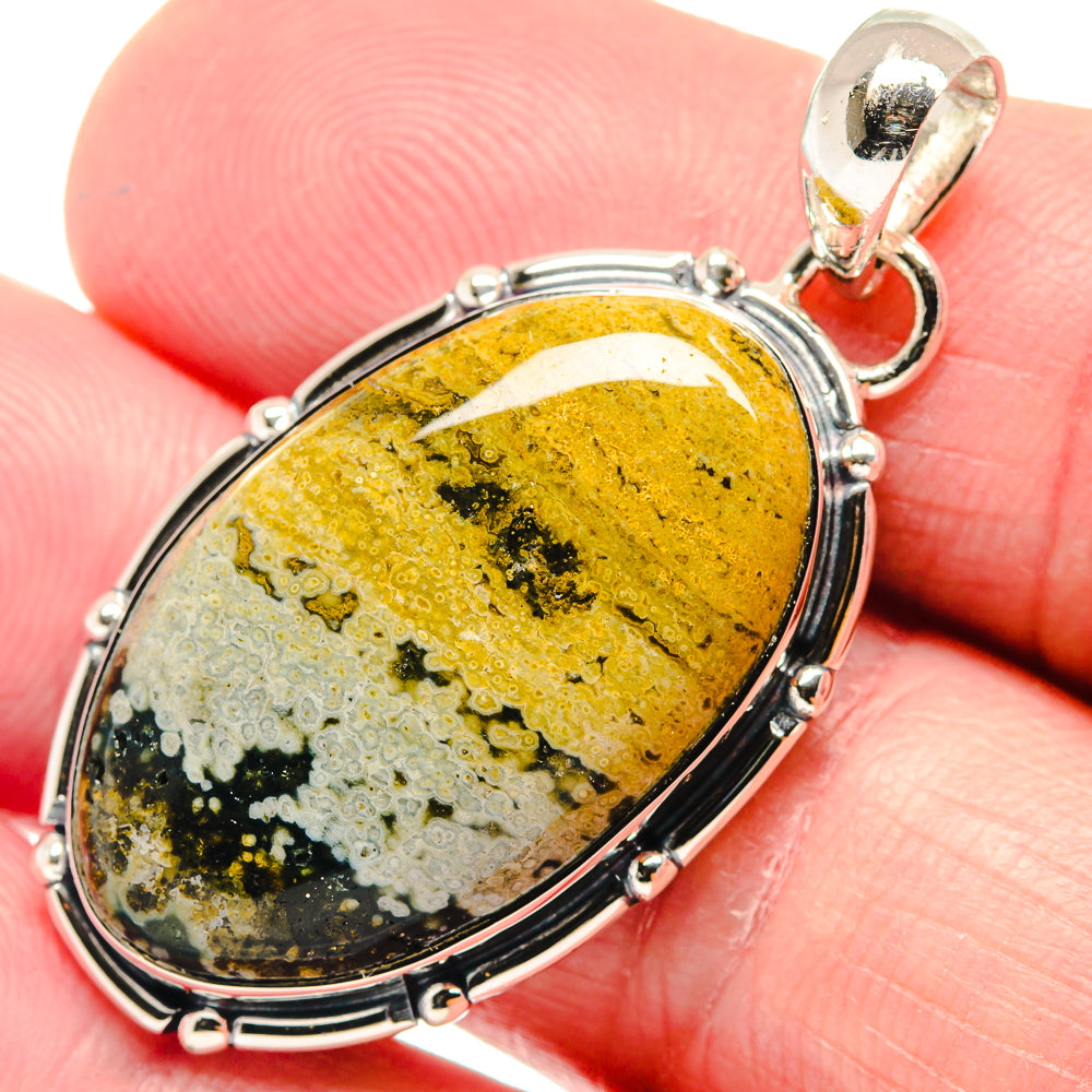 Ocean Jasper Pendants handcrafted by Ana Silver Co - PD18713