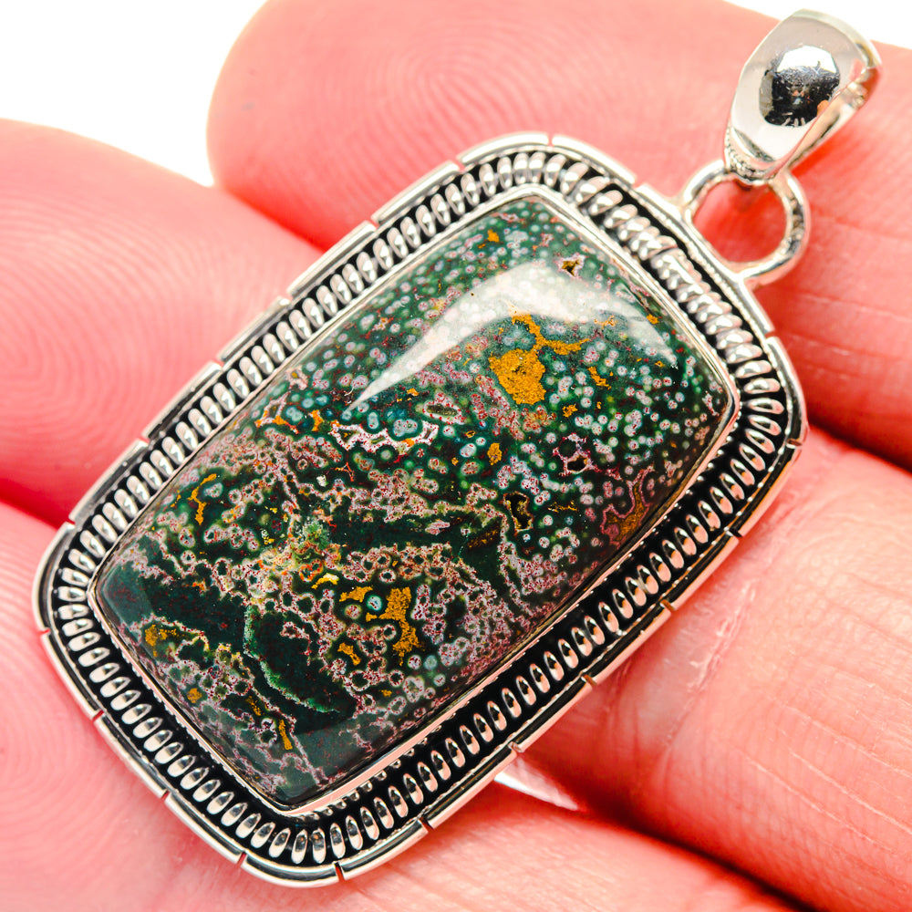 Ocean Jasper Pendants handcrafted by Ana Silver Co - PD18715