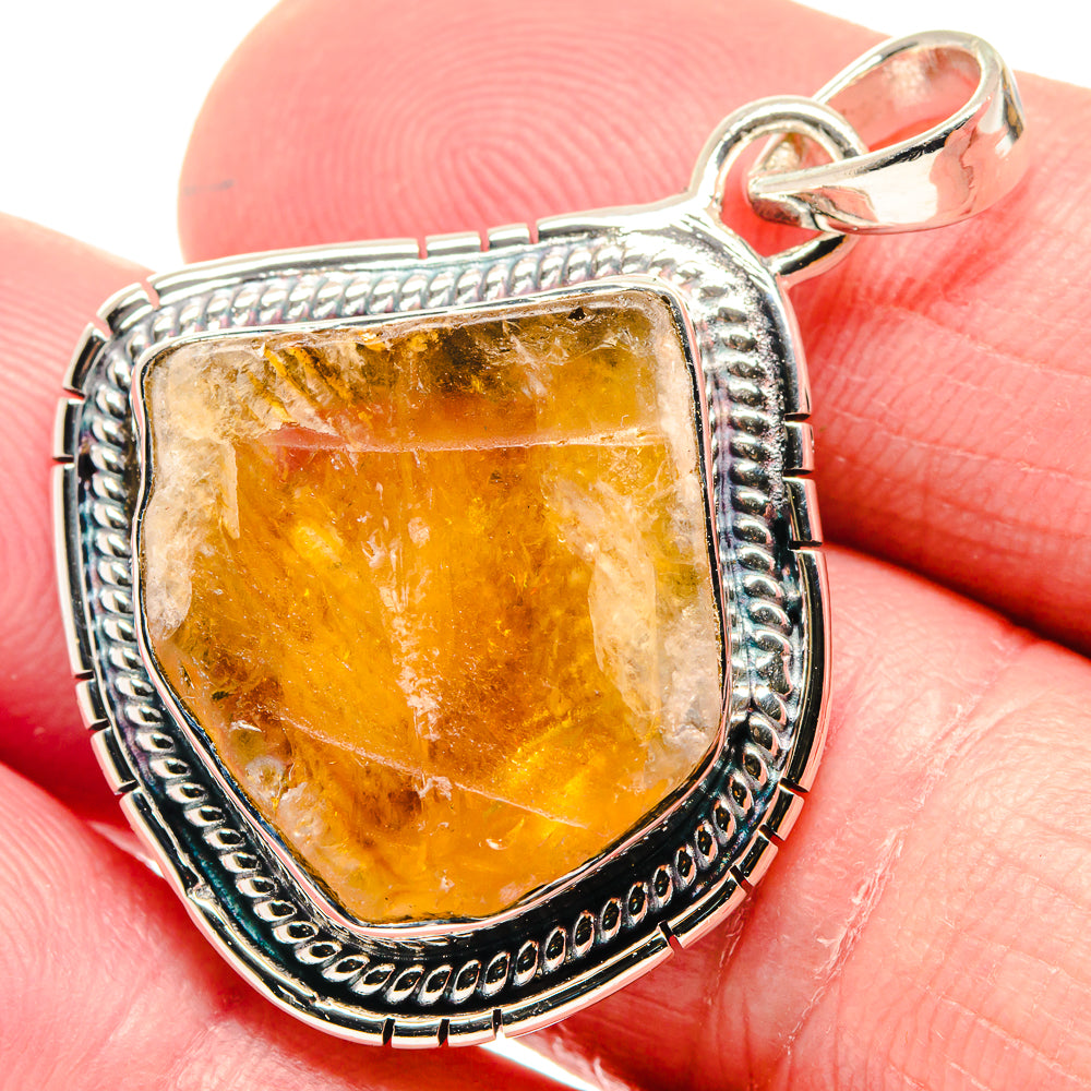 Citrine Pendants handcrafted by Ana Silver Co - PD18717