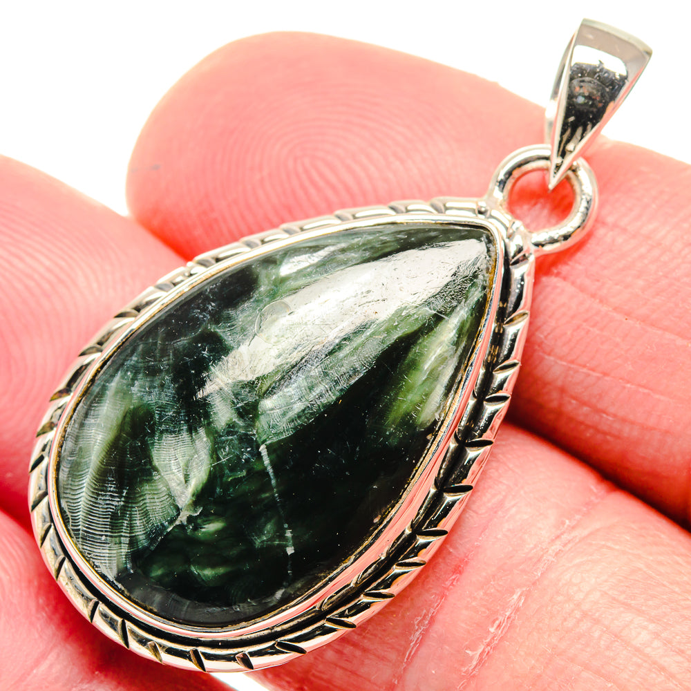 Seraphinite Pendants handcrafted by Ana Silver Co - PD18723