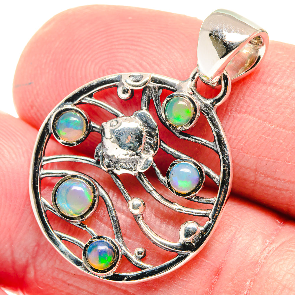 Ethiopian Opal Pendants handcrafted by Ana Silver Co - PD18759