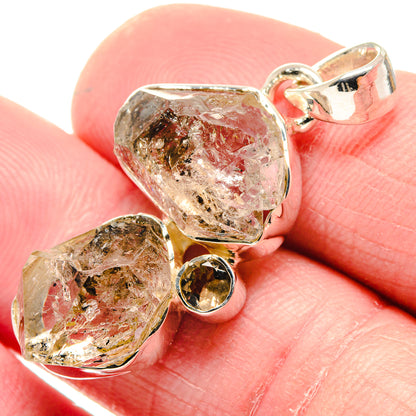 Herkimer Diamond Pendants handcrafted by Ana Silver Co - PD18763