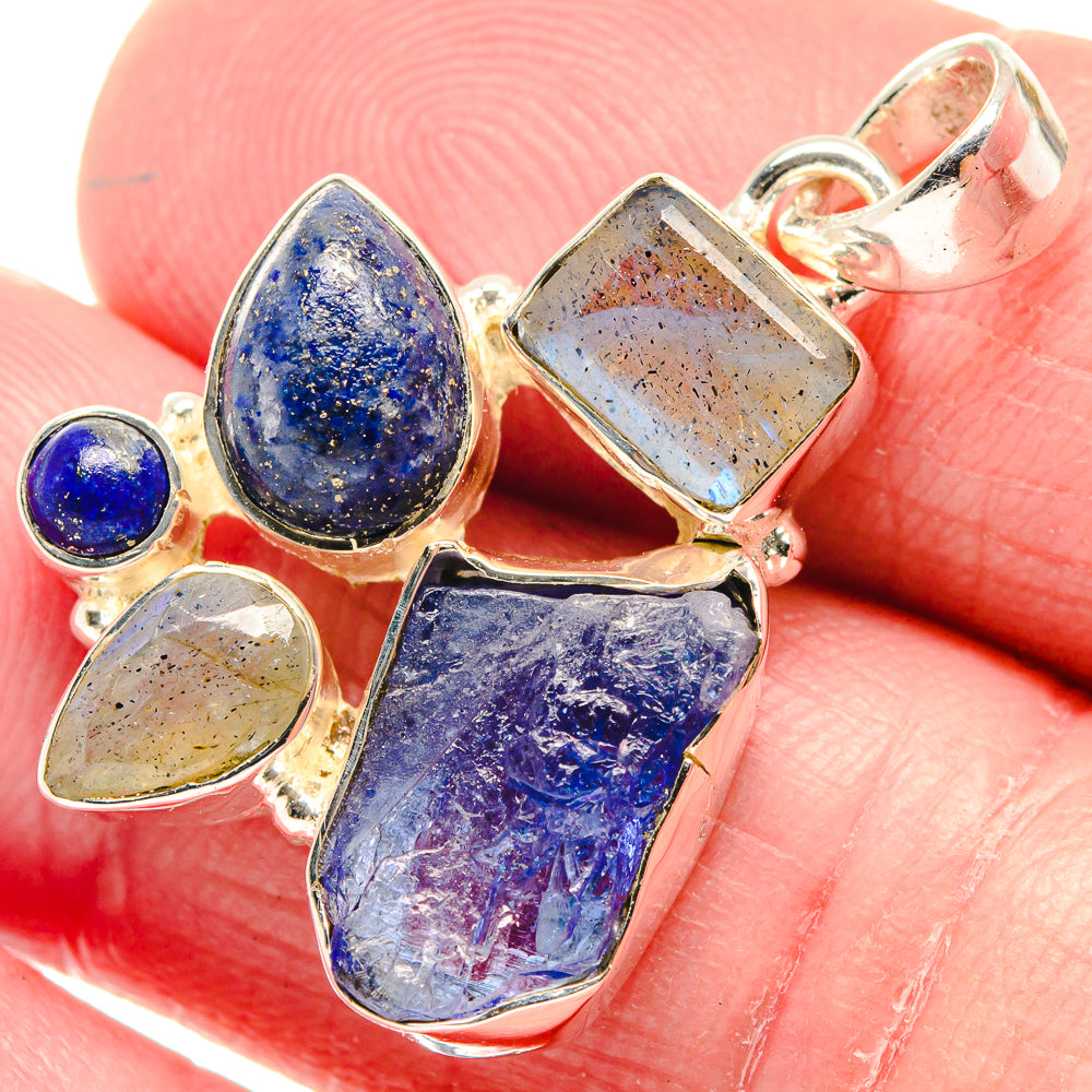 Tanzanite Pendants handcrafted by Ana Silver Co - PD18768