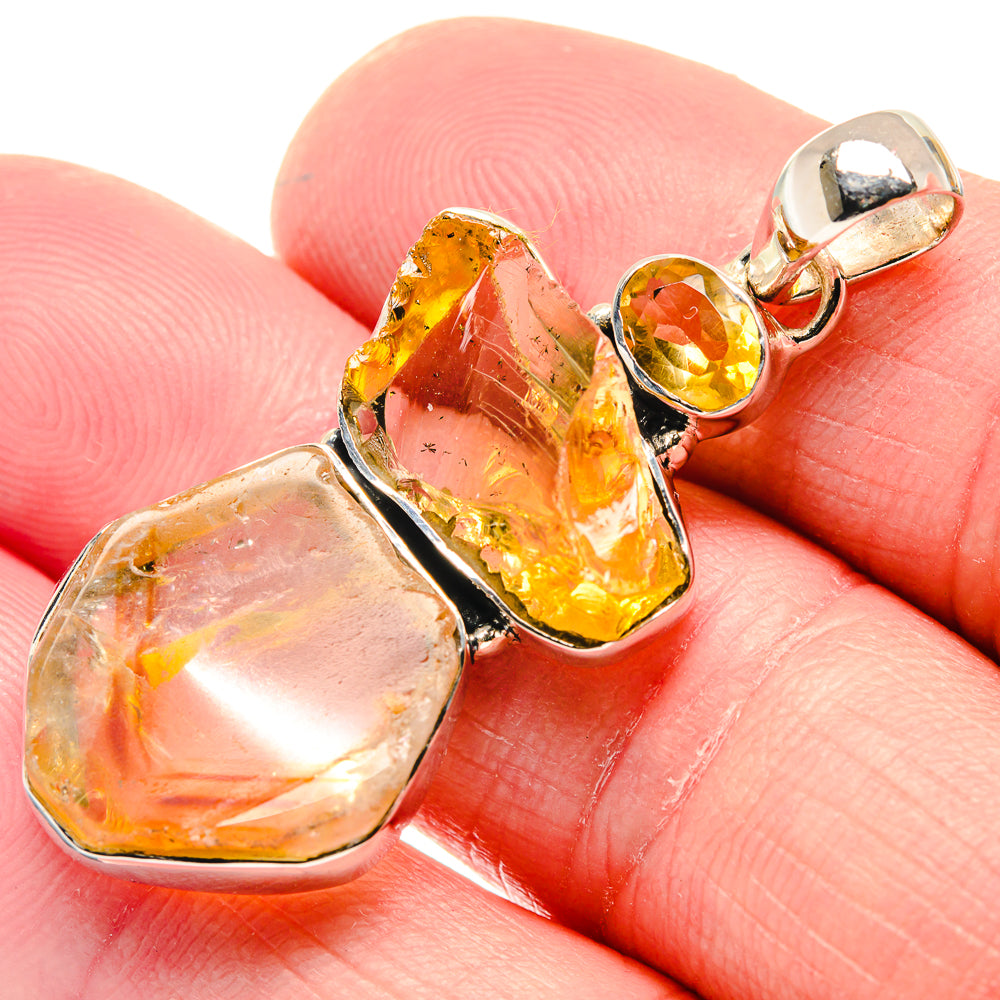 Citrine Pendants handcrafted by Ana Silver Co - PD18770