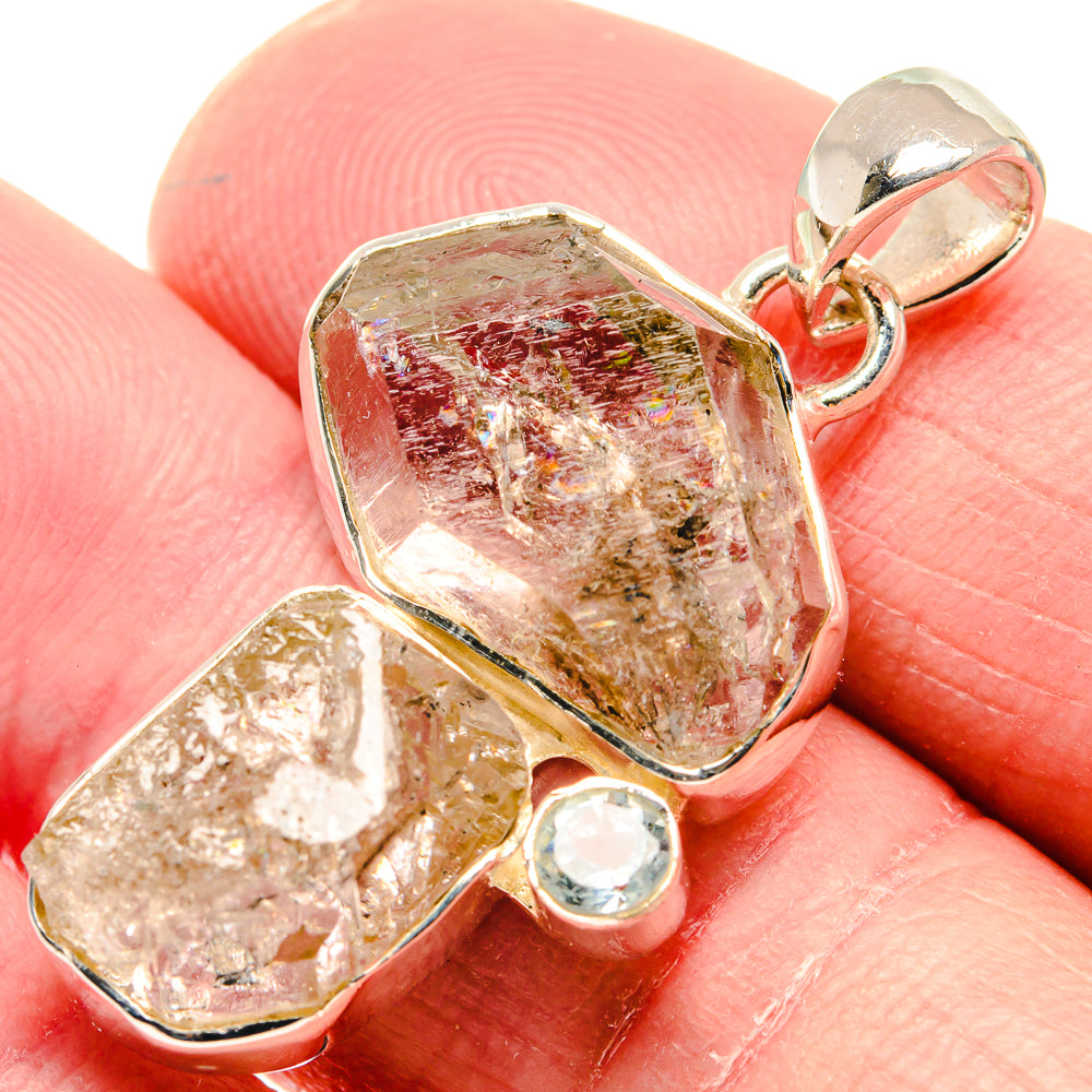 Herkimer Diamond Pendants handcrafted by Ana Silver Co - PD18778
