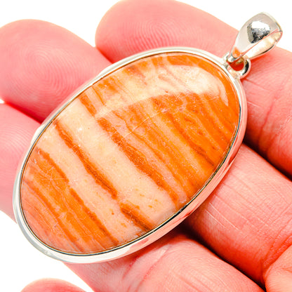 Orange Agate Pendants handcrafted by Ana Silver Co - PD18781