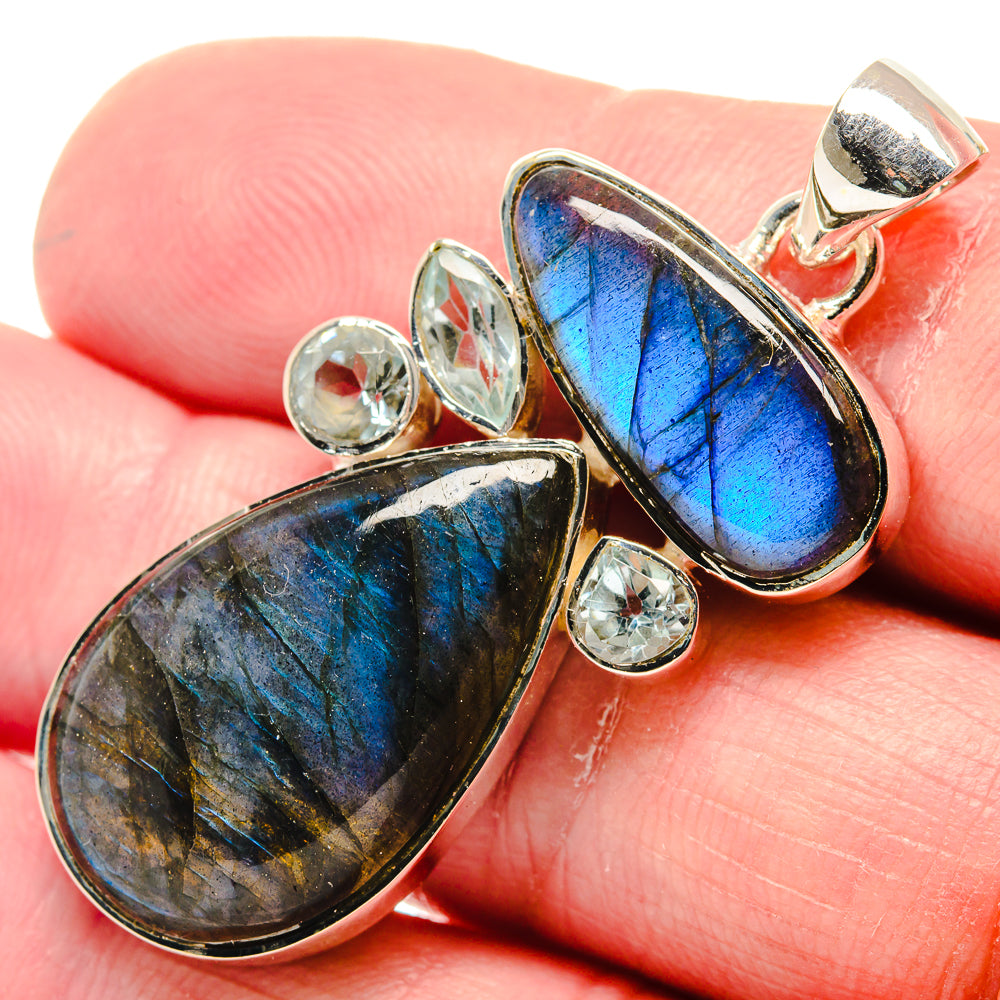 Labradorite Pendants handcrafted by Ana Silver Co - PD18789