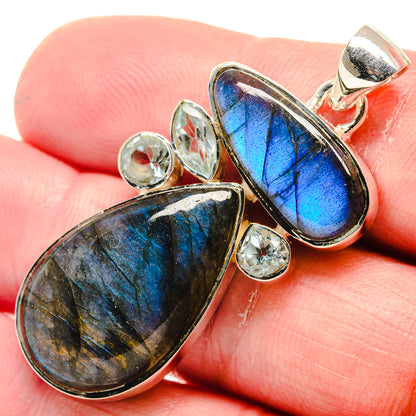 Labradorite Pendants handcrafted by Ana Silver Co - PD18789