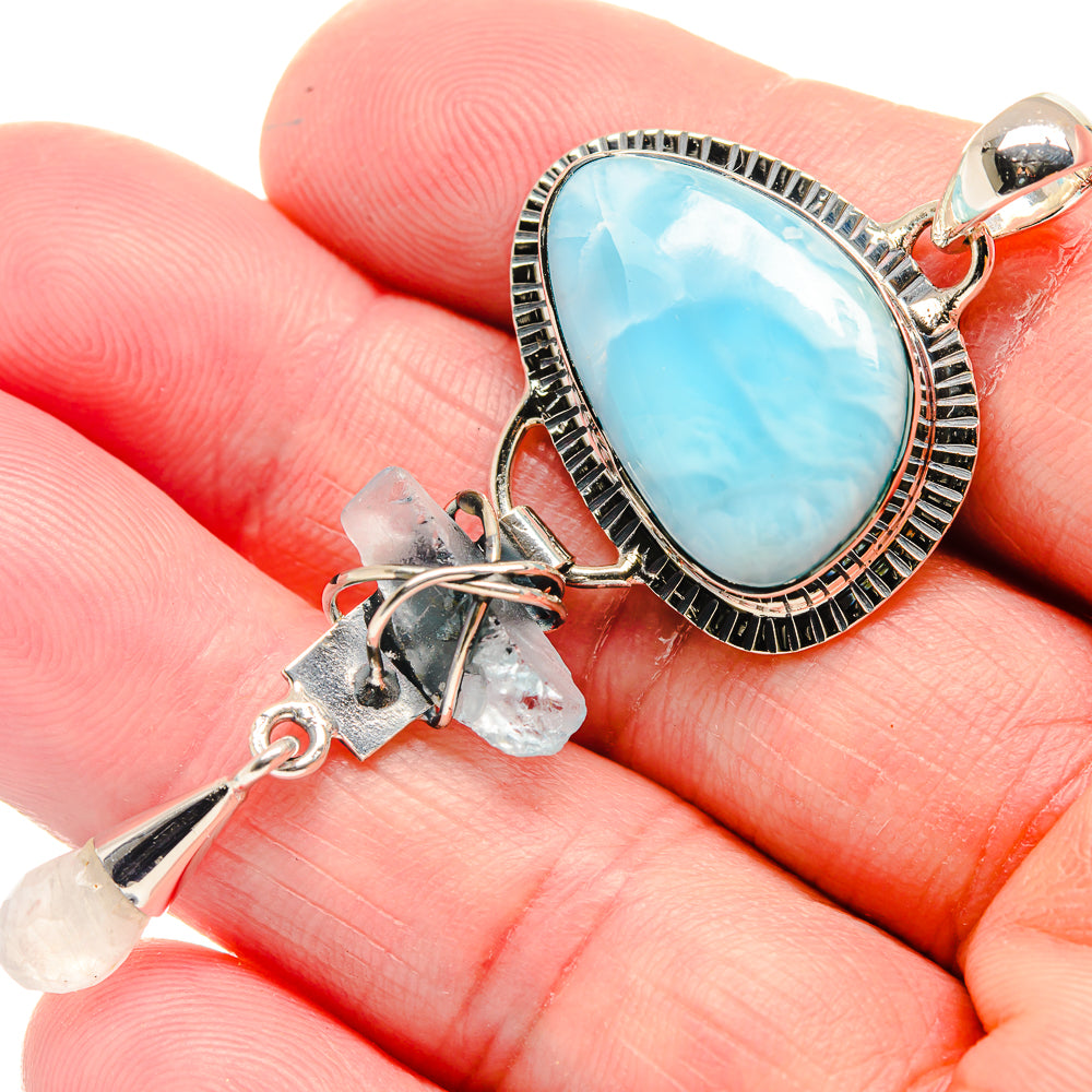 Larimar Pendants handcrafted by Ana Silver Co - PD18797