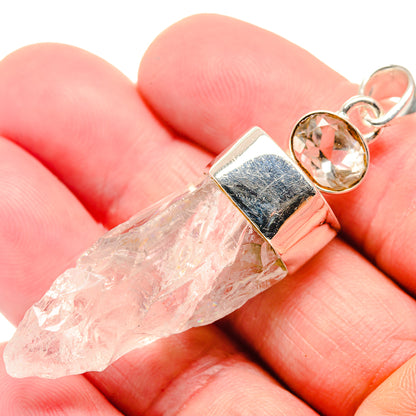 White Quartz Pendants handcrafted by Ana Silver Co - PD18798
