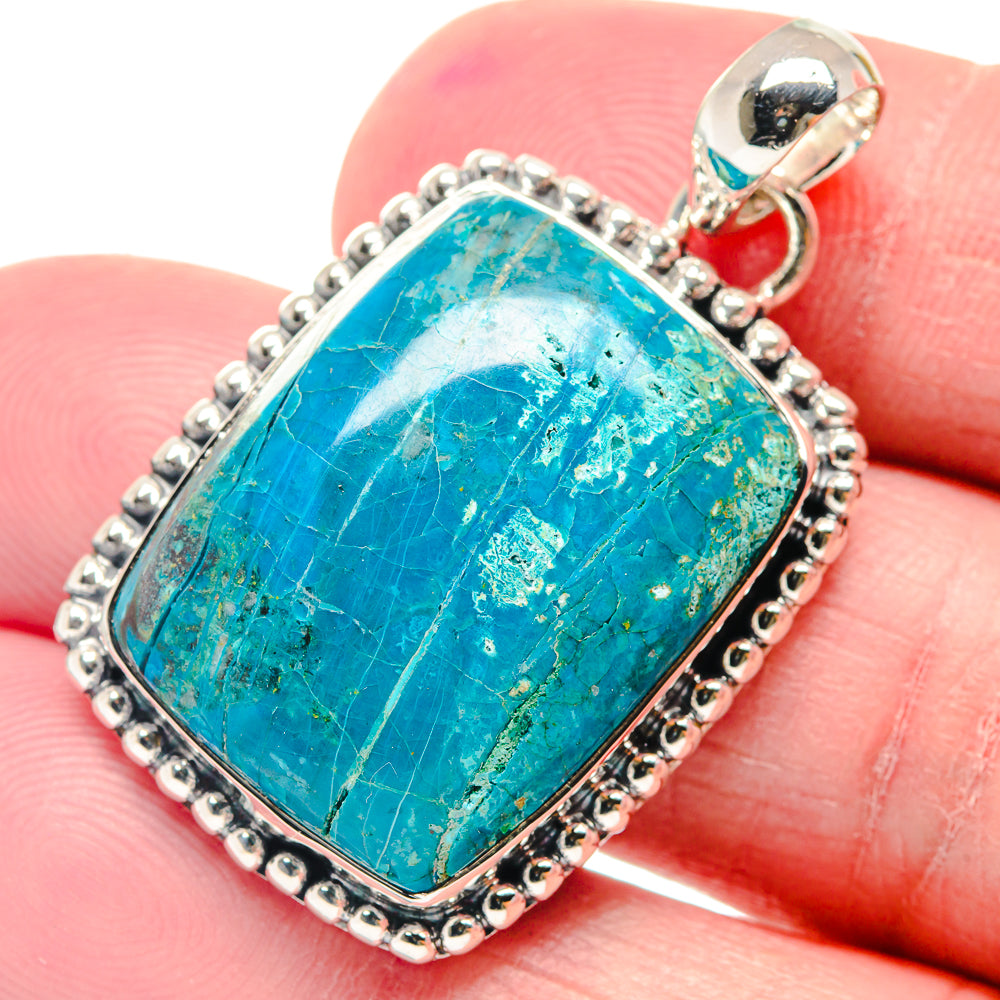 Chrysocolla Pendants handcrafted by Ana Silver Co - PD18801