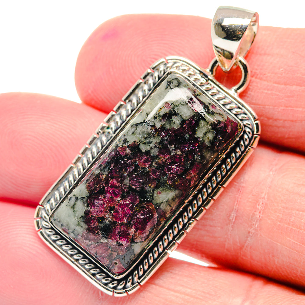 Russian Eudialyte Pendants handcrafted by Ana Silver Co - PD18808