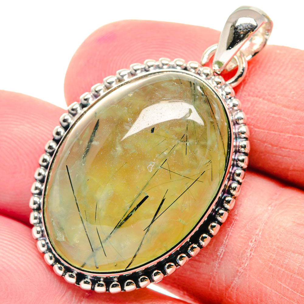 Prehnite Pendants handcrafted by Ana Silver Co - PD18809