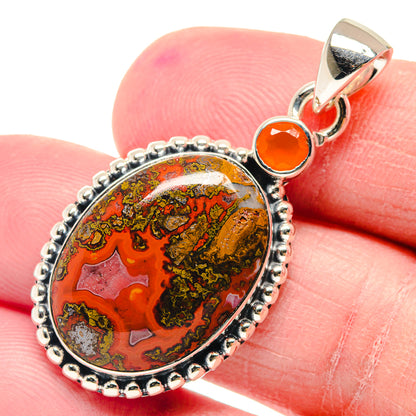 Morocco Agate Pendants handcrafted by Ana Silver Co - PD18816